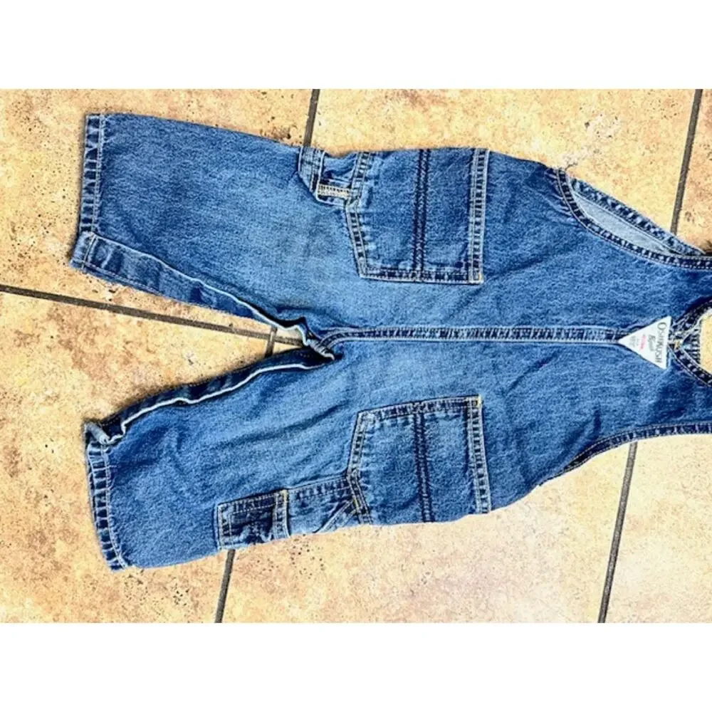 OshKosh B'gosh Denim Blue Baby Overalls One-Piece